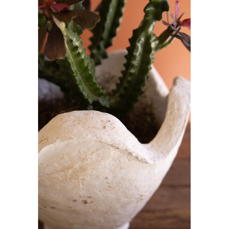Bols en papier mâché avec rebord ondulé