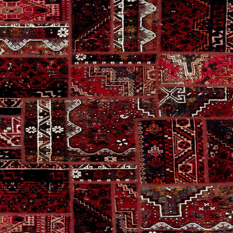 Tapis abstrait à motif abstrait moderne, Carré 5 pi