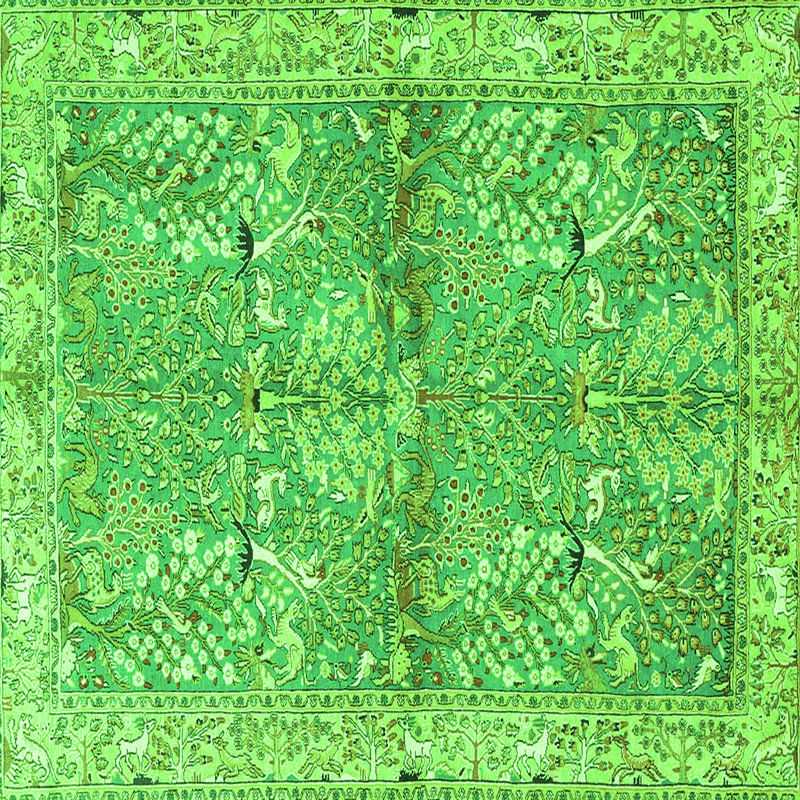 Washable Indoor Rug, Square 3'