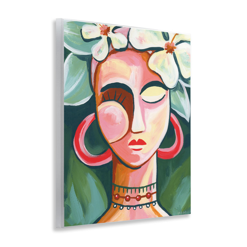 Portrait, sous les tropiques, plaque murale, design par Yvette St. Amant