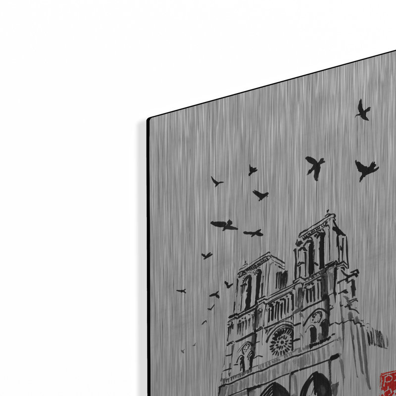 «Notre Dame» par Pechane, H 16 po x l 12 po