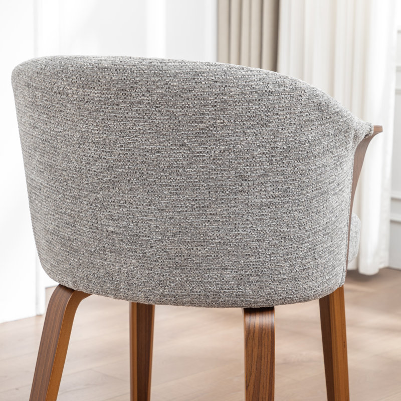 Milano Upholstered Dining Chair, Grey
