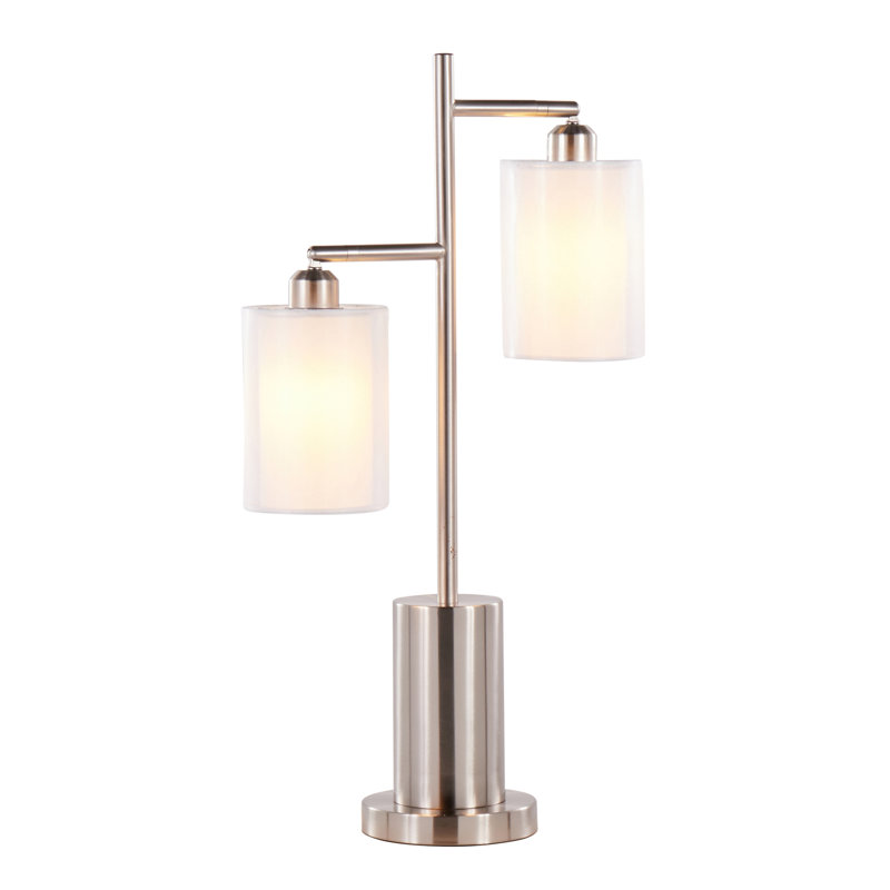Allyssa 27" Desk Lamp, Nickel
