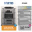 Modern Audio Cabinet With 4 Tier Glass Shelf-1563042199