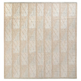 Scandinavian Hand Knotted Wool Geometric Area Rug