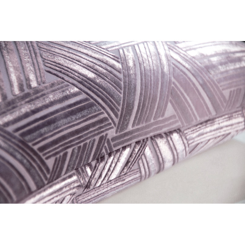 Entwined Square Velvet Pillow Cover & Insert, 18" x 18", Thistle