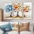 Toile naturelle avec cadre flottant