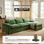 Canapé modulaire 158 po, canapé double confort en forme de U à double couche modulaire-1570420571