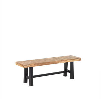 Tinna Solid Wood Acacia Outdoor Bench