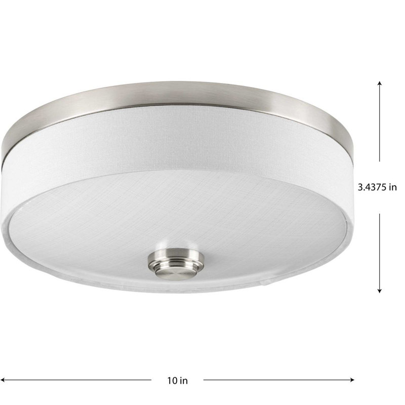 Gaurav LED Flush Mount, Brushed Nickel