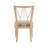 Dining Chair X Back Solid Beechwood with Faux Leather Upholstered Seat