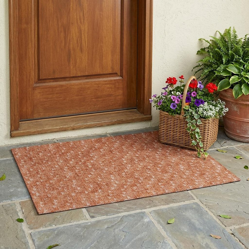 Tapis extérieur lavable antidérapant 2 pi x 3 pi en terre cuite