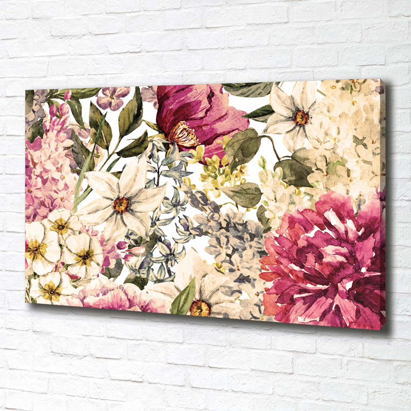 Floral Pattern - Wrapped Canvas Print