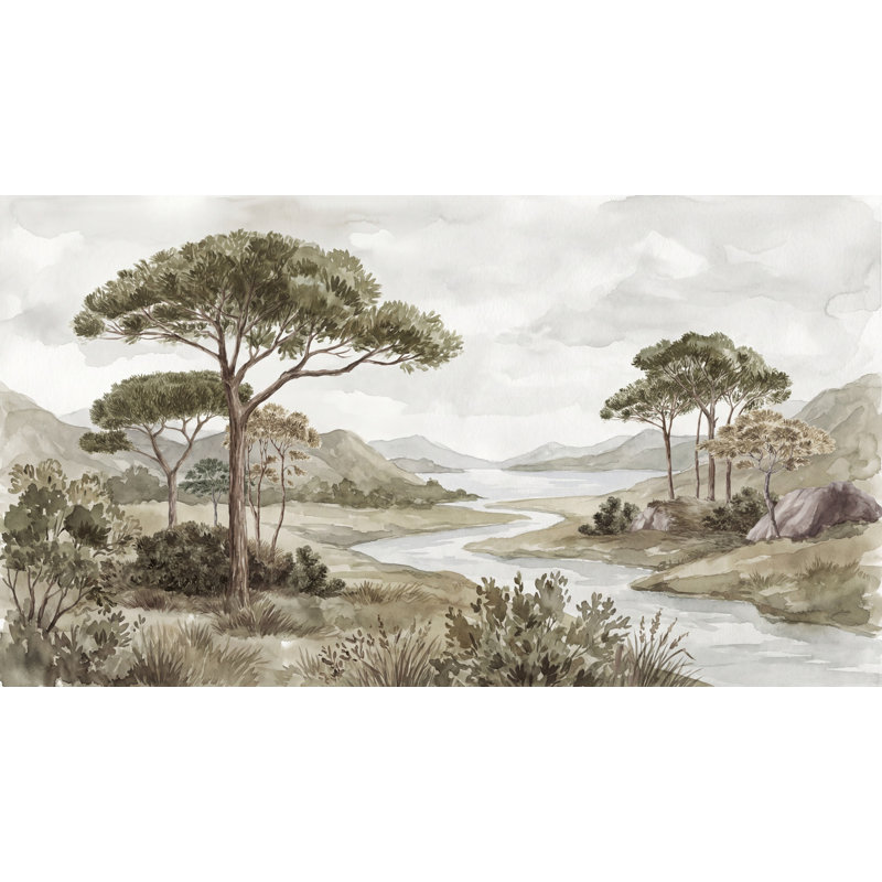 Papier peint nuage nuageux ciel couvert, Texturé non collé, 140 po x 108 po