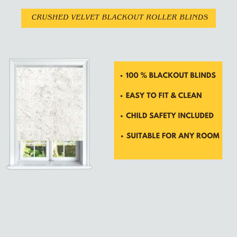 Roller Blind, Pearl, 60cm W x 165cm L