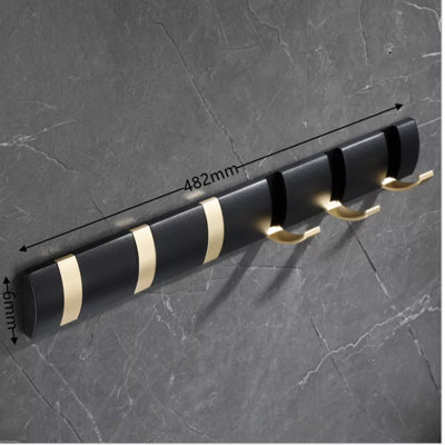 Kruetzen Aluminium 6 - Hook Coat Rack