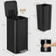 Kitchen Bin 40L, Kitchen Pedal bin with Soft-Close Lid, Removable Inner Buckets, Recycling Bins with 15 Trash Bags-128518100
