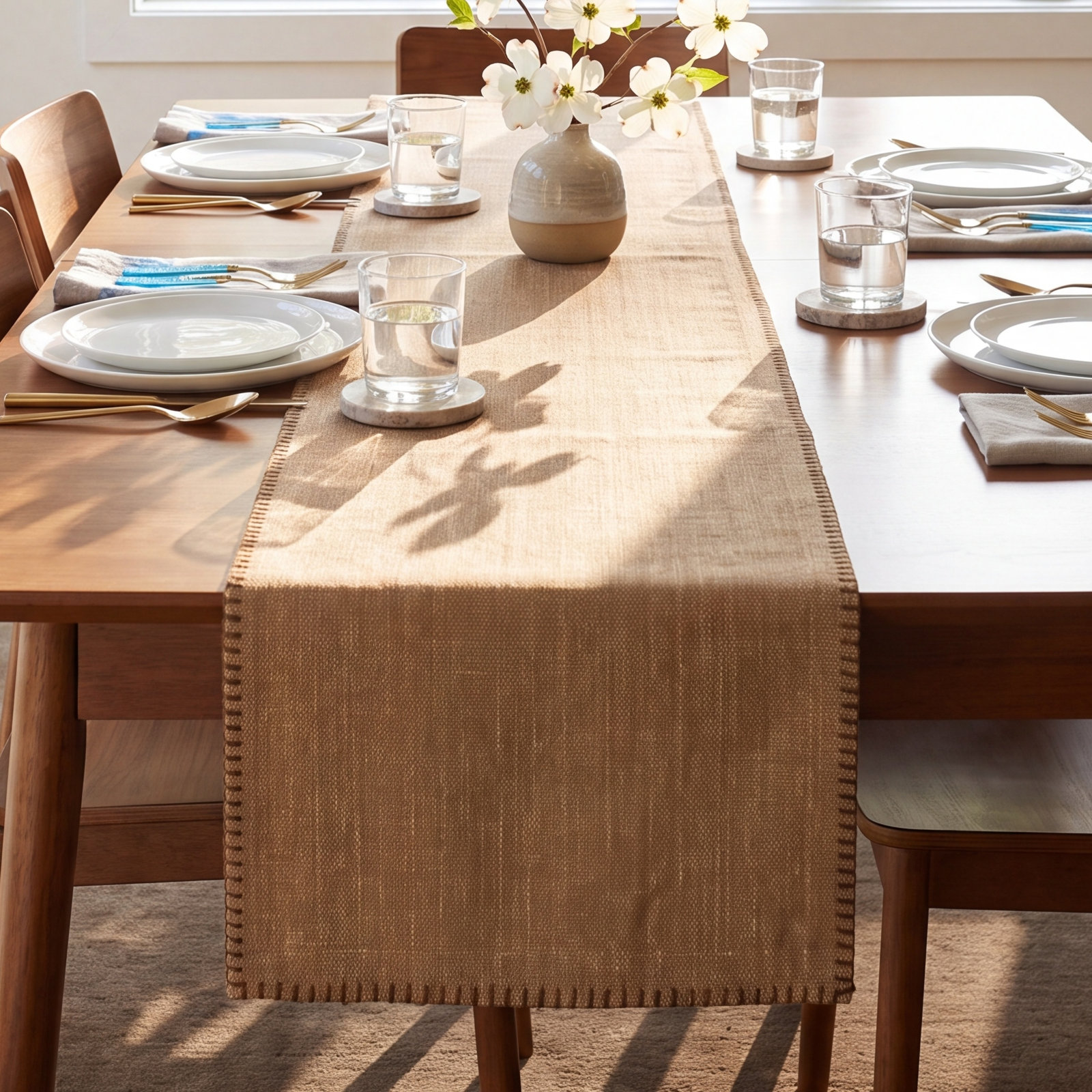 Ivara Table Runner, Natural