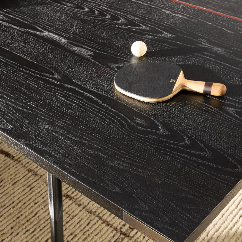 Ping Pong Table-Ebonized Oak Veneer, Black