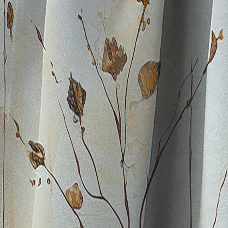 Germain - Rideau à feuilles - Rideau occultant à motif floral - 1 panneau, L 52 po x L 95 po