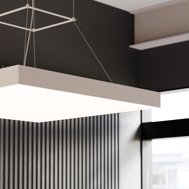 Pi Dimmable LED Square / Rectangle Chandelier, 3000K