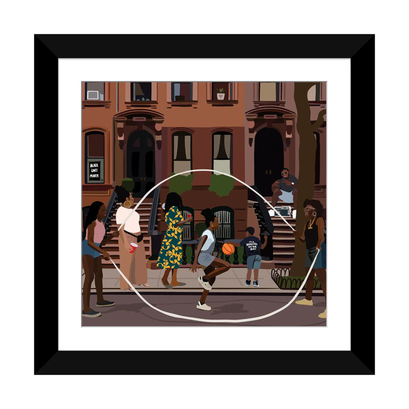 «Juneteenth» par Artpce, reproduction sur toile, Papier dans un cadre photo, H 24 po x l 24 po, Noir