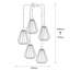 Luminaire suspendu géométrique à 5 lumières Epsom