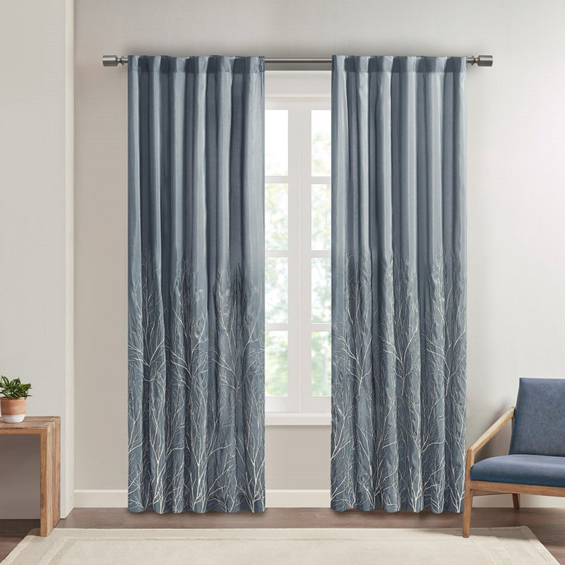 Curtain Panel(Only 1 Pc Panel), Blue