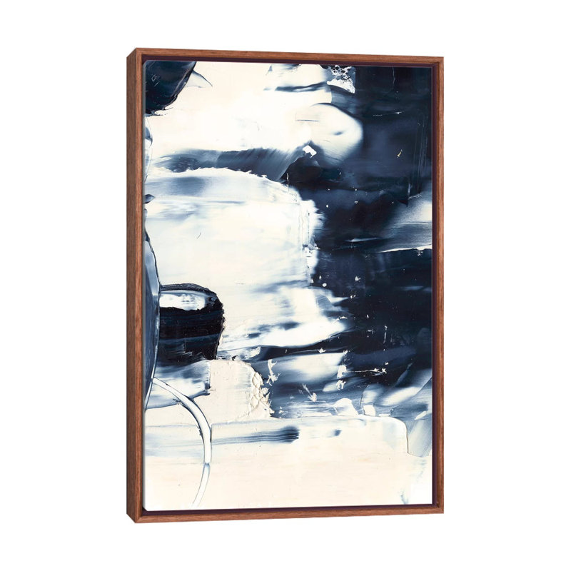 «Wave Rider II» par Ethan Harper - reproduction d'art, H 40 po x l 26 po x P 1,5 po, Toile classique avec cadre brun