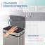 HOMCOM 72L Recycling Sensor Bin Stainless Steel Trash Can 3 Compartments