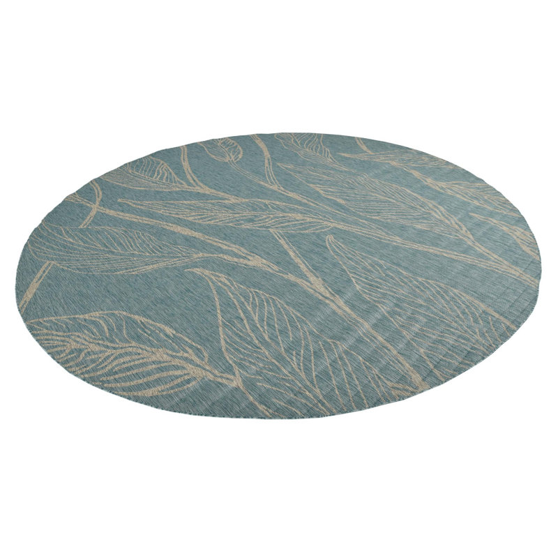 Tapis d'extérieur couleur mer Kona, Rond 13 pi