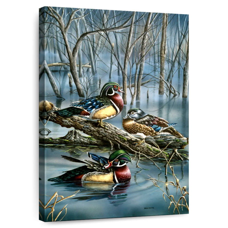 Canards brumeux Brampt, H 24 po x l 16 po