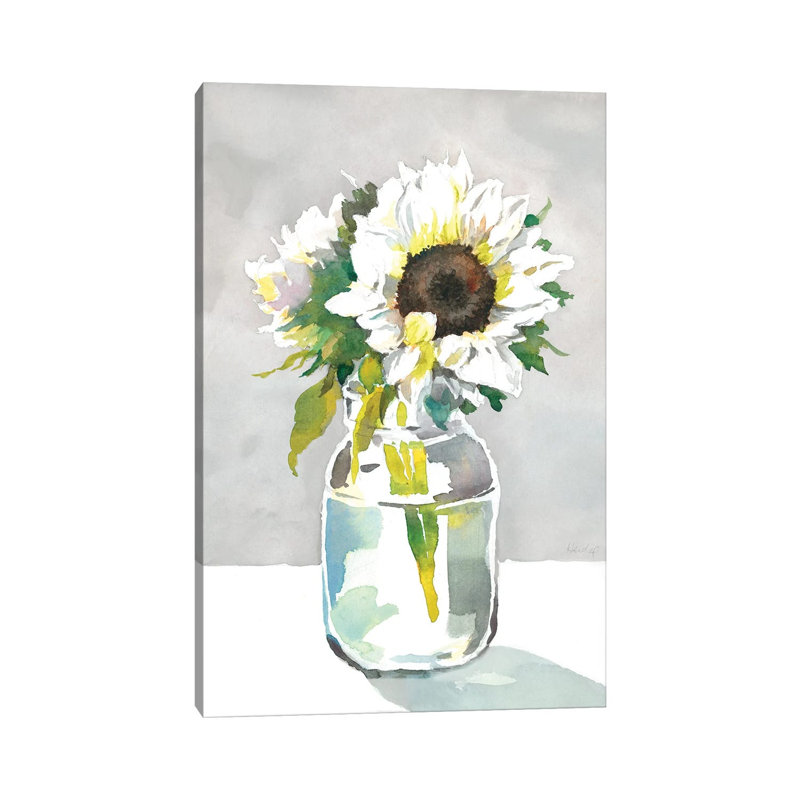 Sunflower I by Theresa Heidel - Wrapped Canvas Print, 20.32 cm H x 30.48 cm W