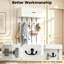 Wall Mounted Coat Rack with Storage Cabinet, Entryway Clothes Rack-904239578