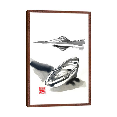 Islands And Boat by Péchane - Painting on Canvas