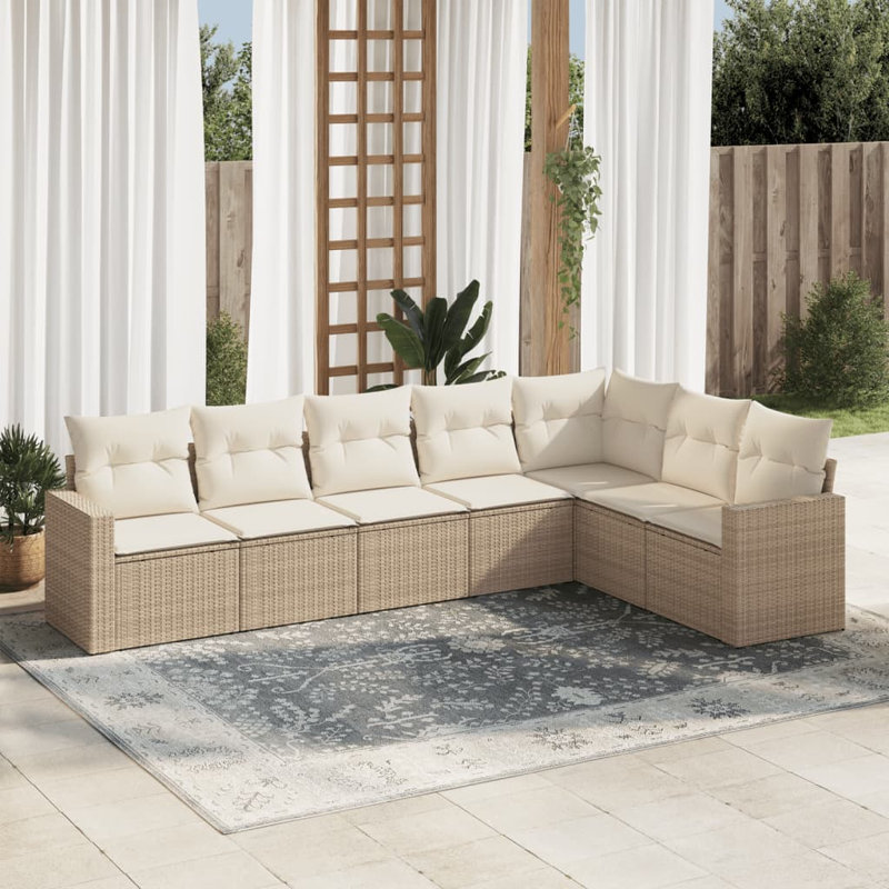 Ensemble de canapé d'extérieur Vidaxl beige