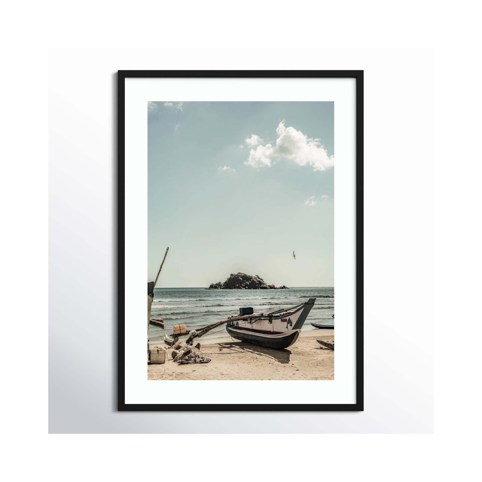 Of the Sea by Shot by Clint Wood Framed Wall Art Print, 41" H x 31" W, Black