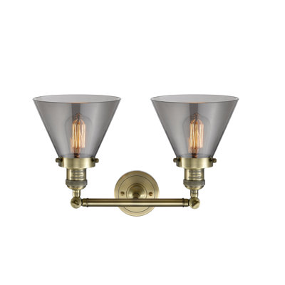 Éclairage pour meuble-lavabo de salle de bain 2 lumières Cone
