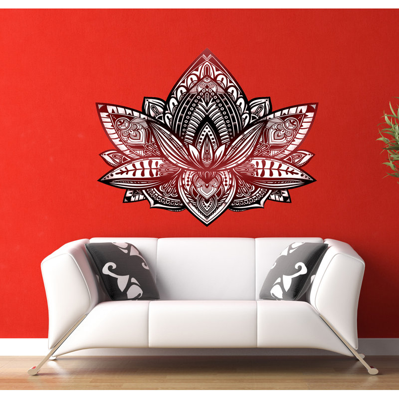 Adhésif mural mandala, H 46 po x l 55 po