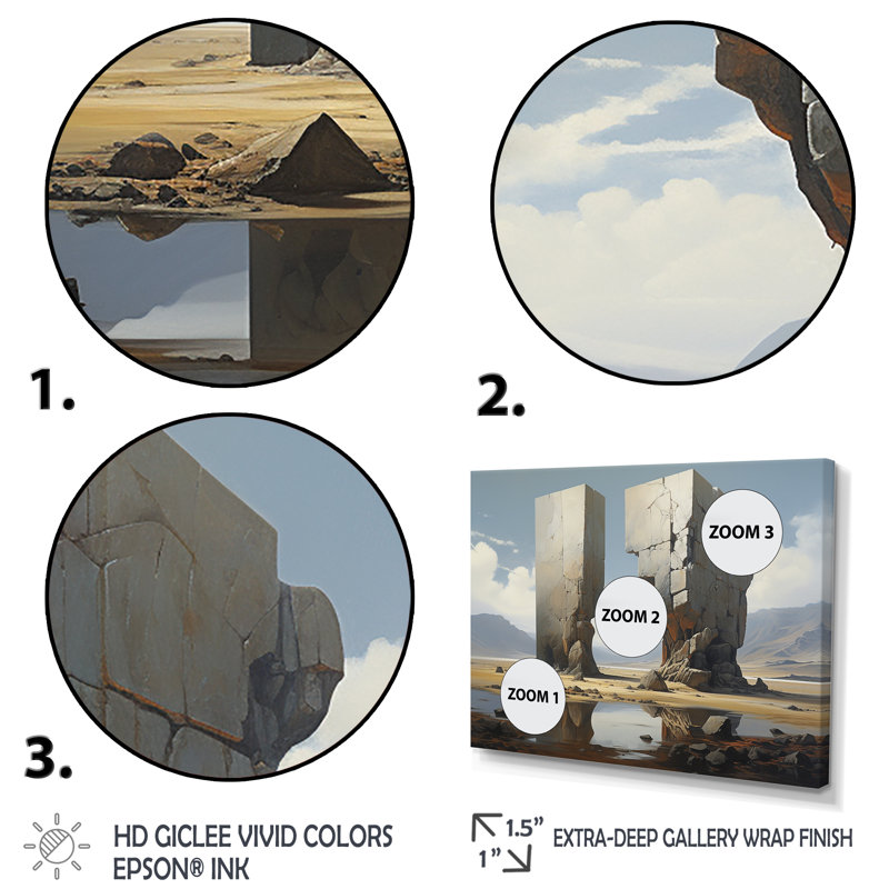 «Mind-Blowing», art mural surréalisme, H 16 po x l 32 po x P 1 po, Cadre flottant noir