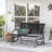 2 Rocking Glider Chair, Patio Double Swing Bench. Powder Coated Steel Frame. Comfortable Sling Fabric. Water-, Quick-Drying, -. Backyard Garden Porch Seat, Black. 47.04" L X 27.5" W 33.5" H. 45" Seat