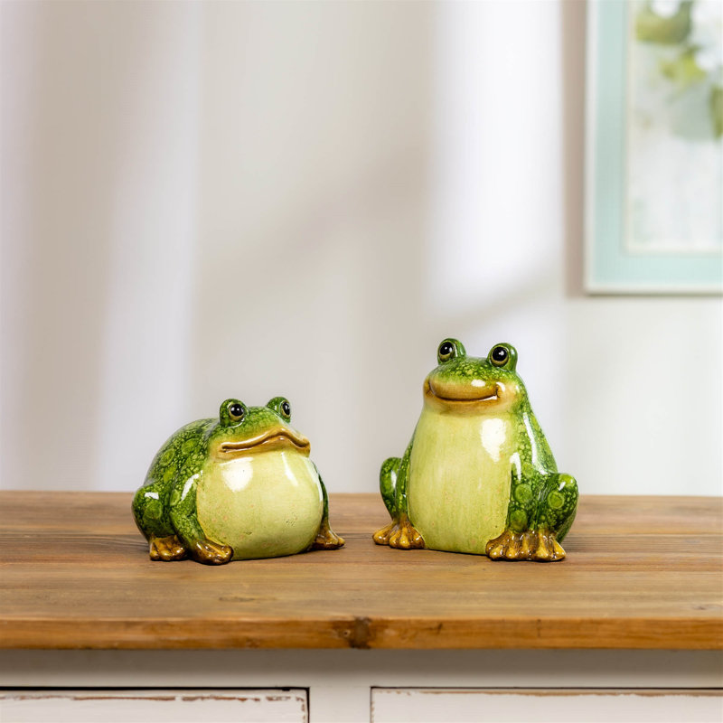 Terra Cotta Garden Frog (Set of 4)