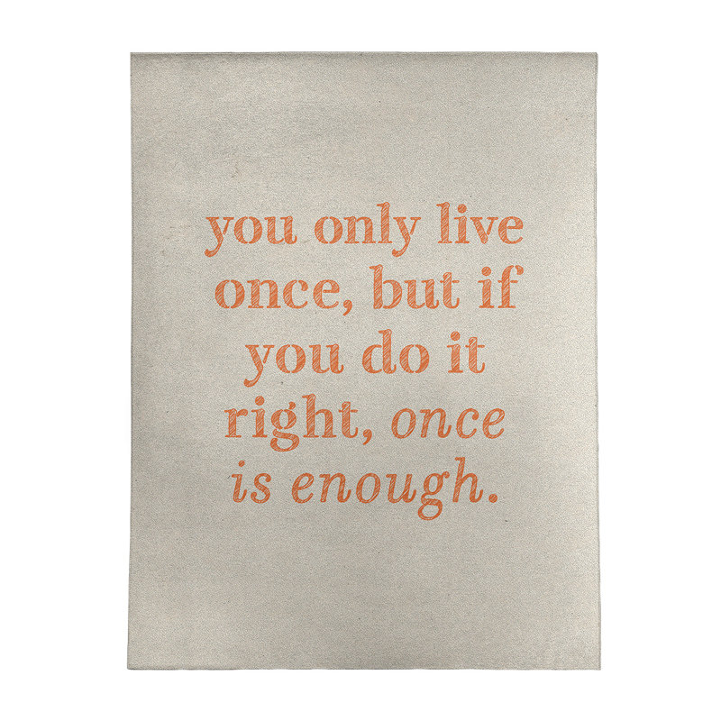 Quotes Chenille Indoor Rug, Rectangle 9' x 12'