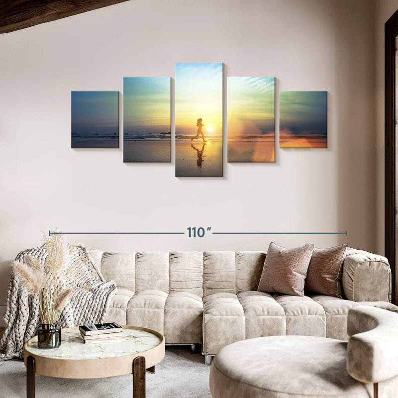 Sunset Running, 42" H x 92" W