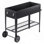 Elevated Planting Box, Galvanized Steel, 42.5 X 19.5 31.5 Inch, With Wheels And Stable Legs, Great For Backyard Flower Gardening - Comes Comprehensive Accessories, Black Raised Garden Bed, Inch