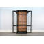  Grande armoire en bois Elena avec portes en verre arquées-159462566