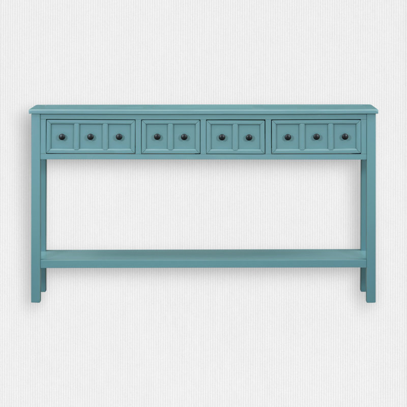 Masiah 60'' Console Table, Turquoise