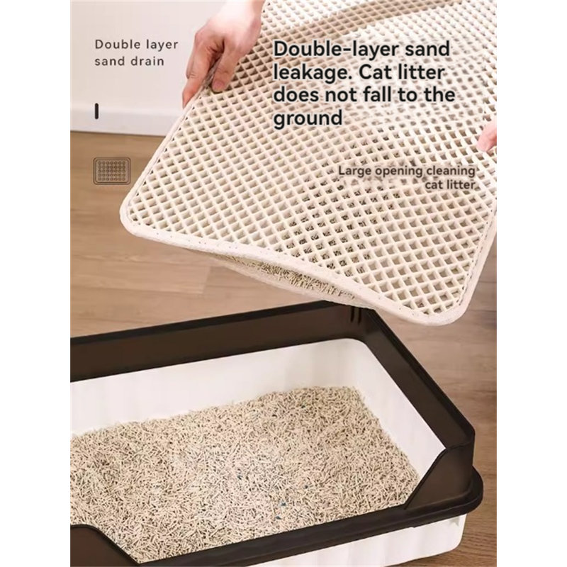 Plastic Litter Mat, 0.11" H x 29.52" W x 21.65" D