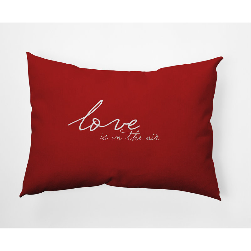 Reversible Throw Pillow, Red