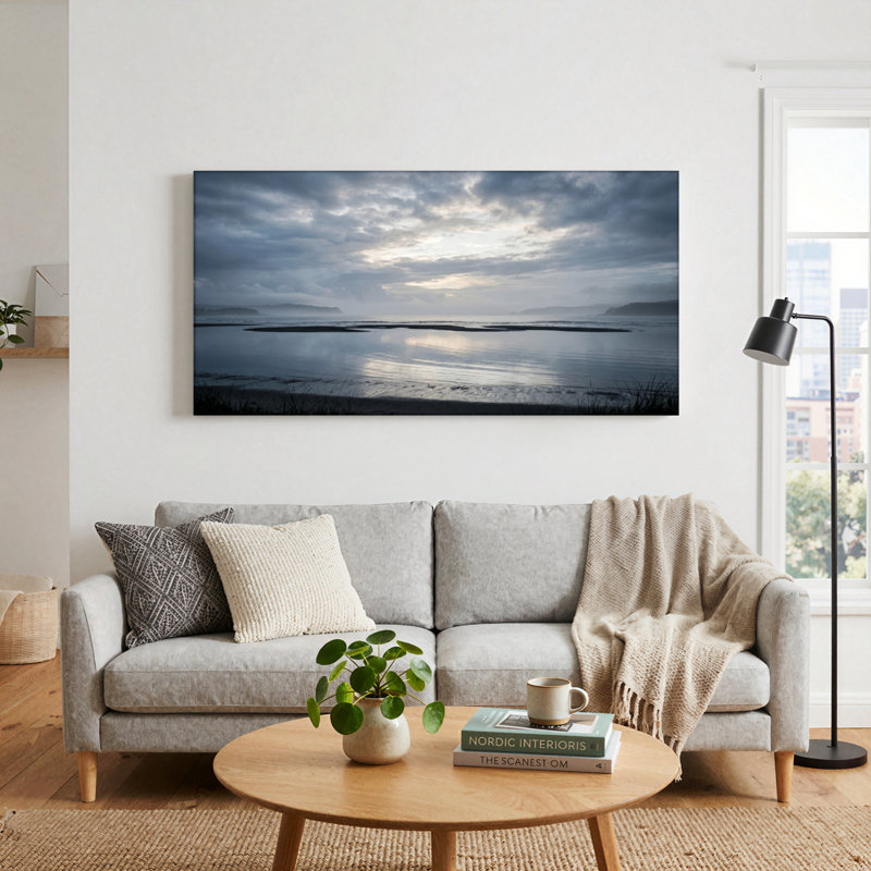Ensemble de 1 tableau sur toile « Ciel nuageux », L 32 po x H 16 po, Wrapped Canvas